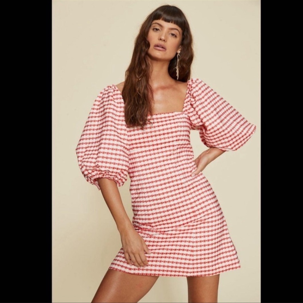 LPA Carly Gingham Heart Dress size S